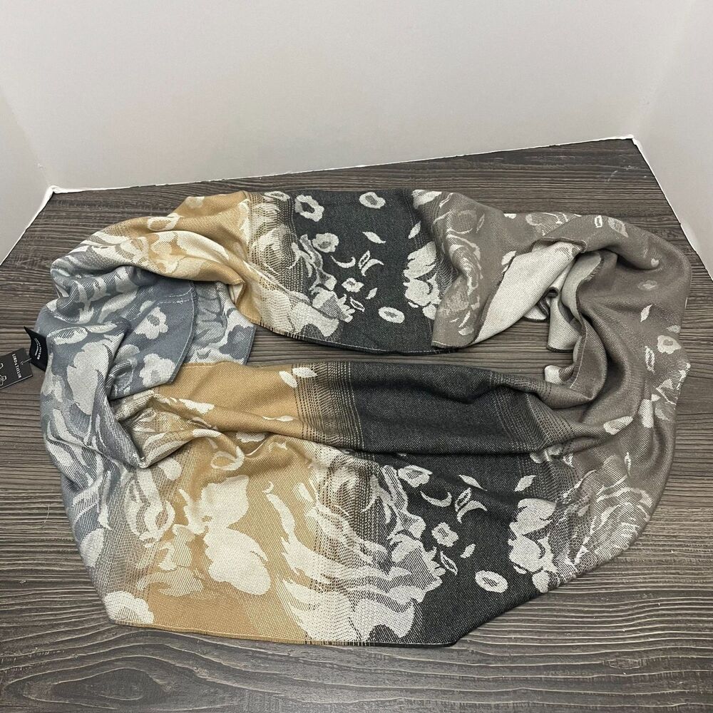 Lord & Taylor Womens Floral Print Infinity Scarf NWT